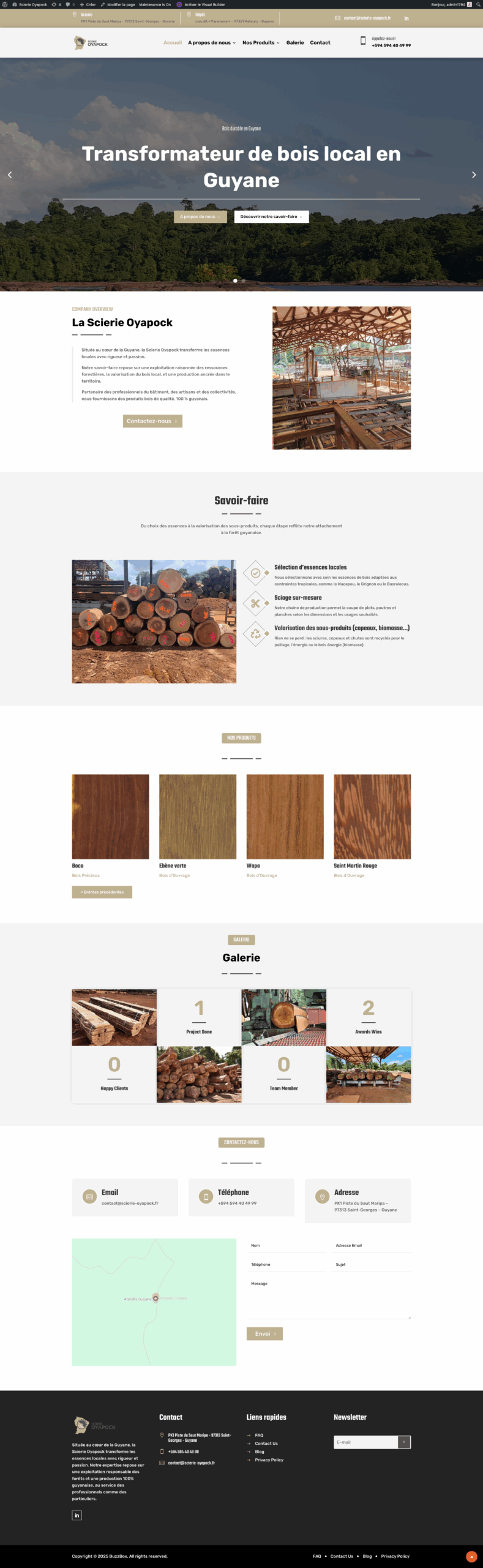 Scierie Oyapock Guyane