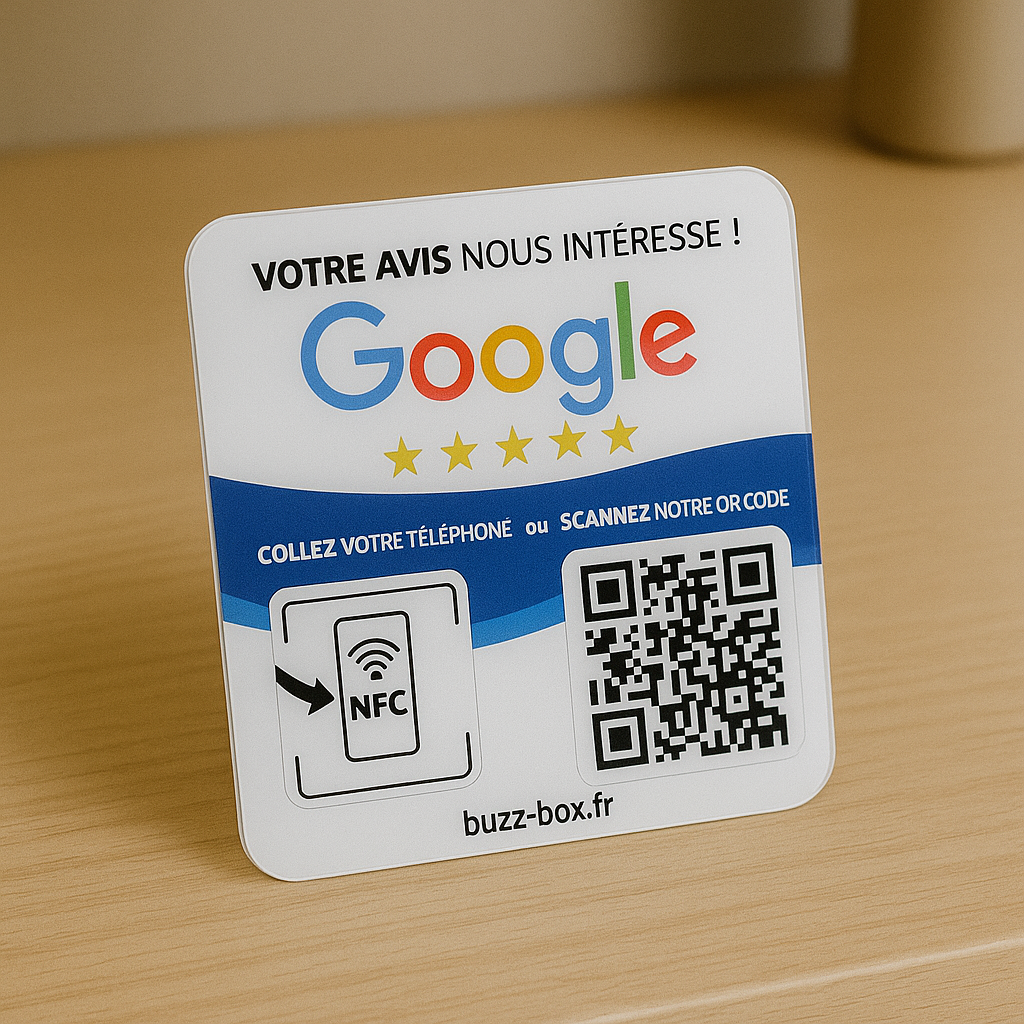 Plaque Avis Google – NFC + QR Code – Image 2